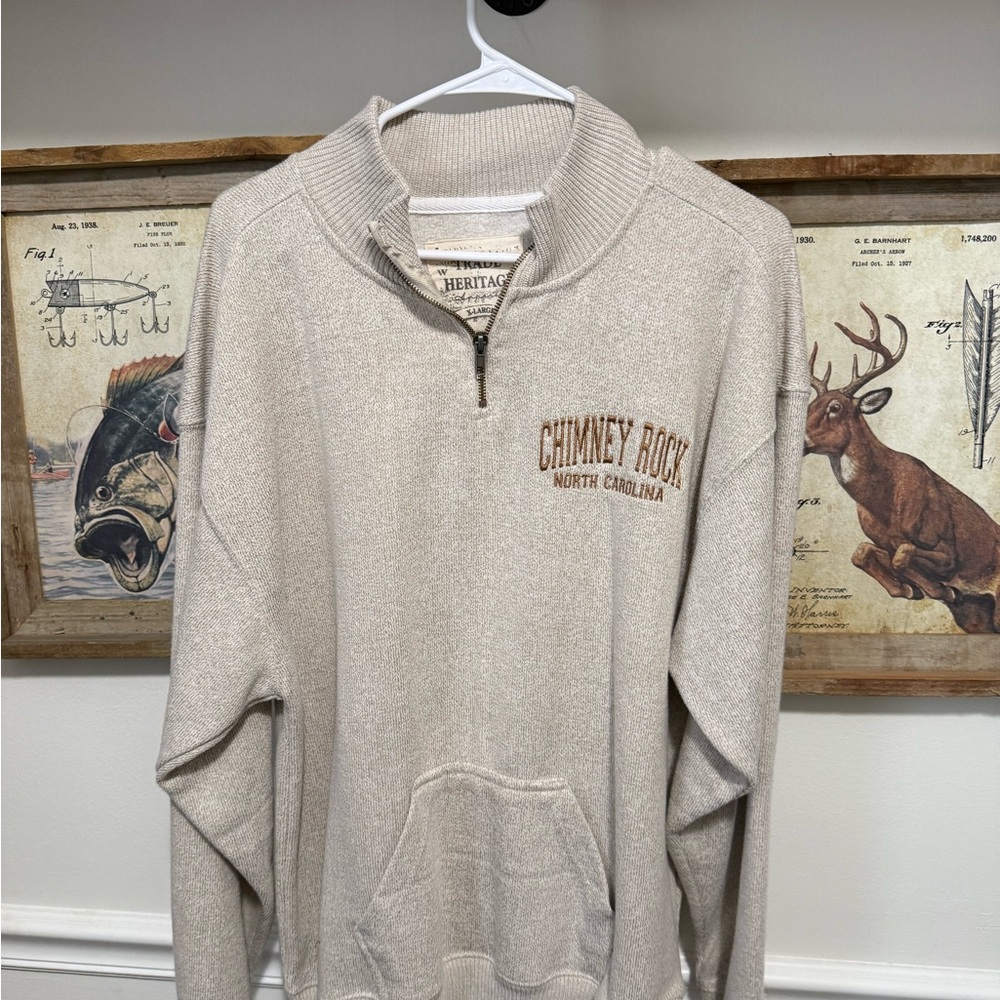 Heritage Chimney Rock Cream Sweater for Men